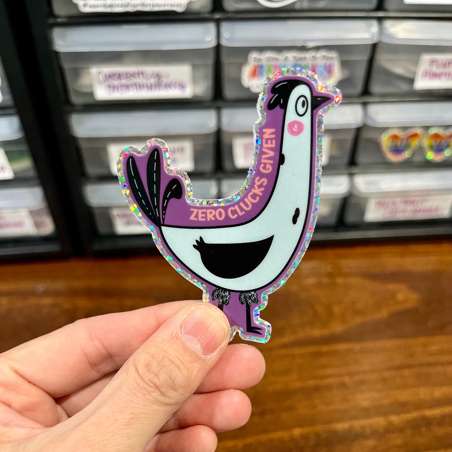 Zero Clucks Given Boho Style Stickers | Funny Chicken Stickers | Chicken SVG