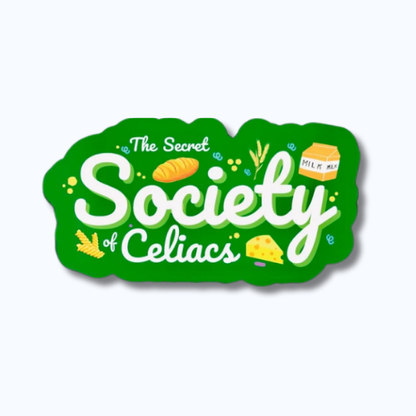 Celiac Awareness Sticker - The Secret Society Celiacs