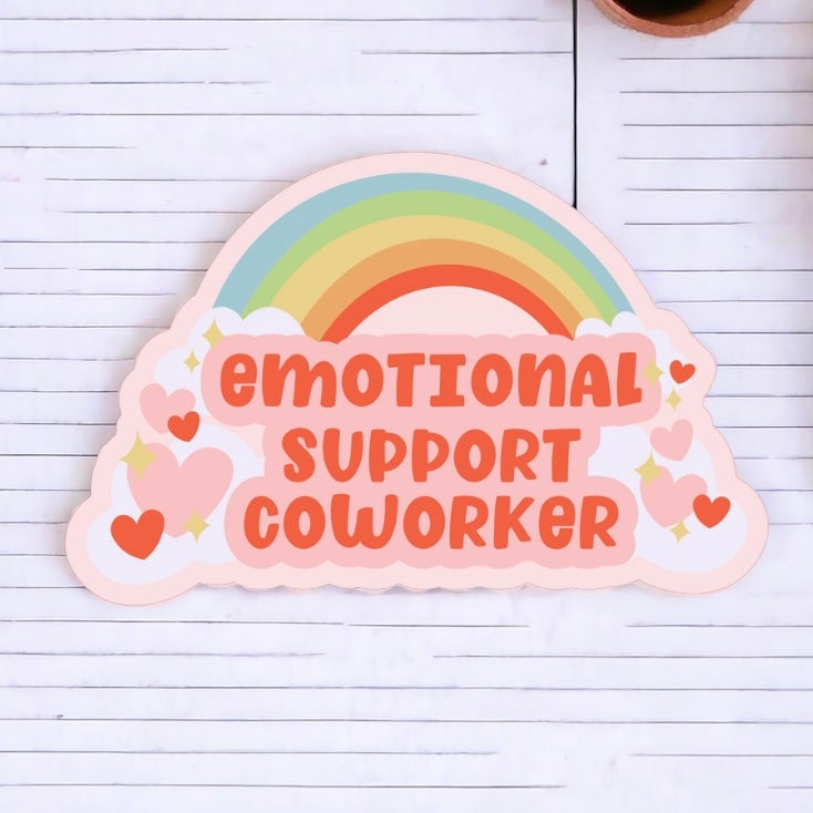 Emotional Support Coworker Sticker