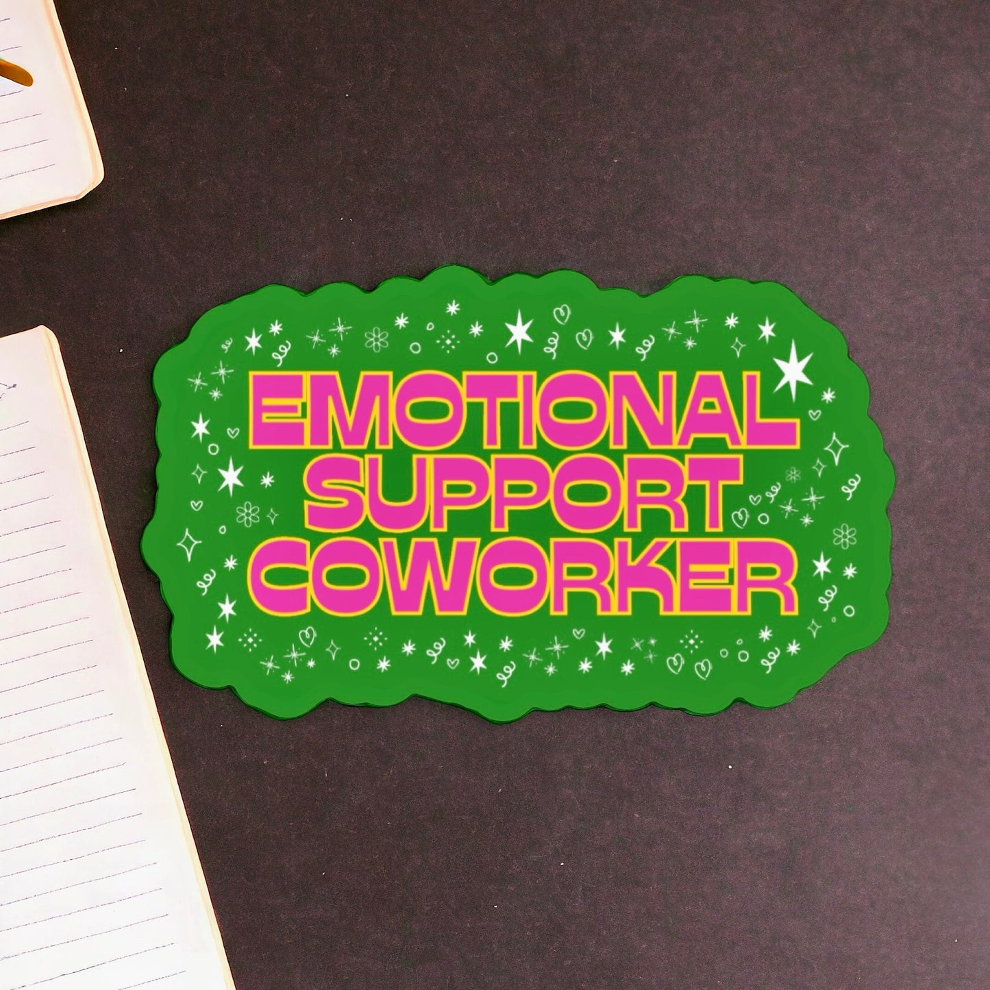 Emotional Support Coworker Sticker