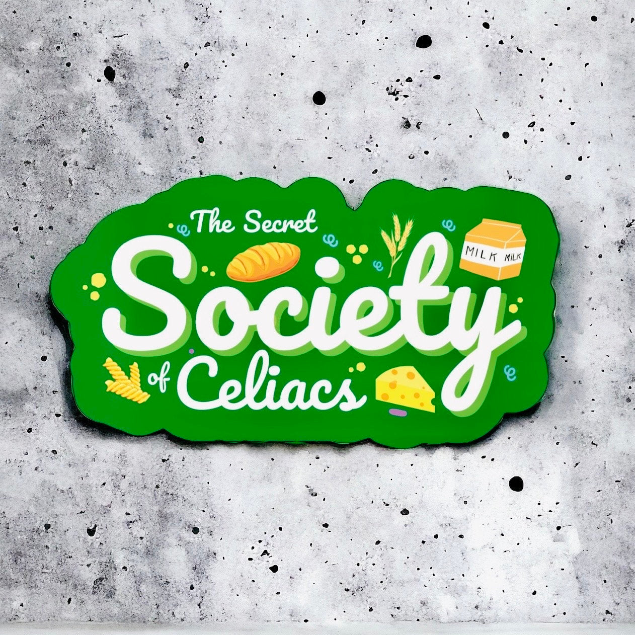 Celiac Awareness Sticker - The Secret Society Celiacs