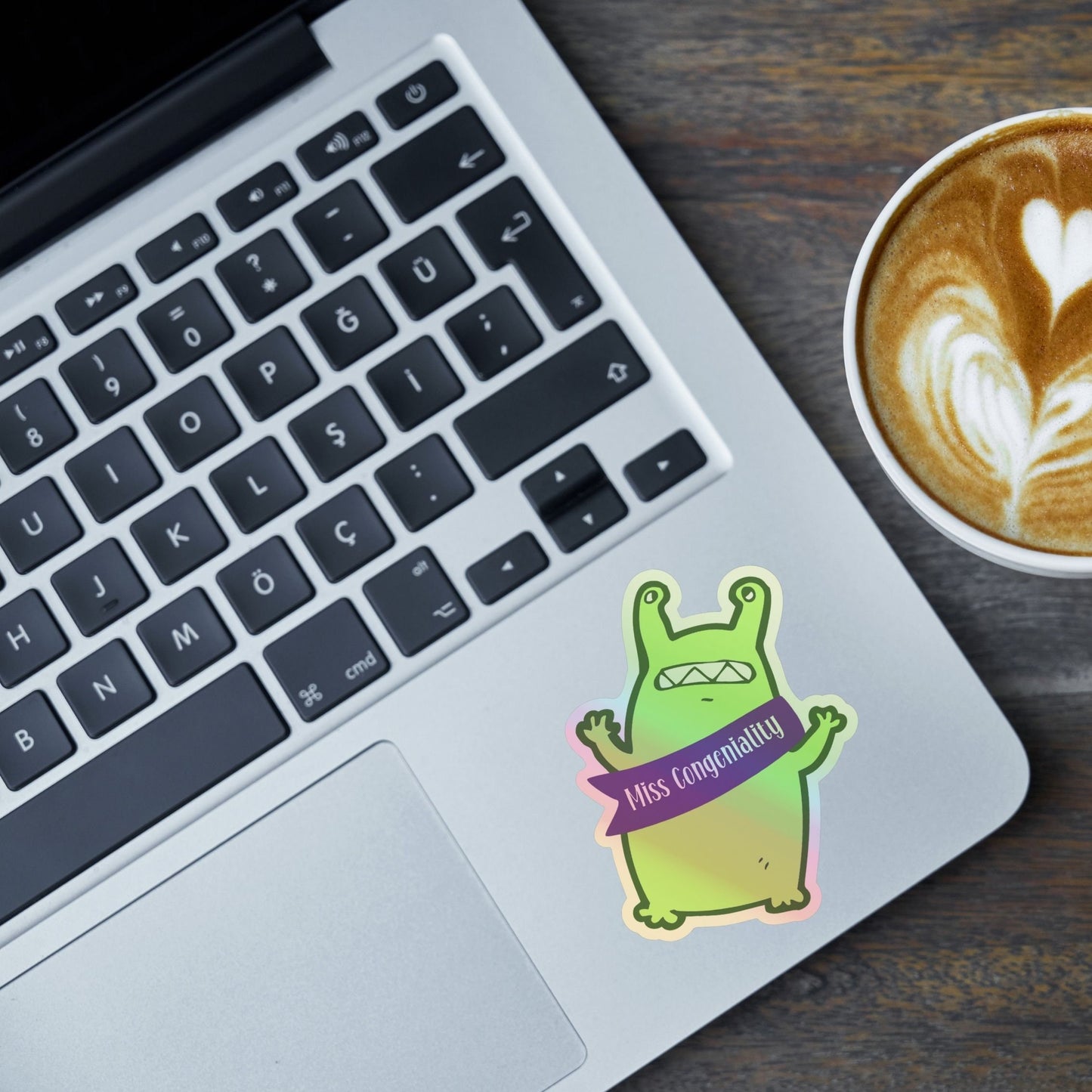 Vinyl Sticker Miss Congeniality Alien Fun and perfect for yourself, your kids, and their friends