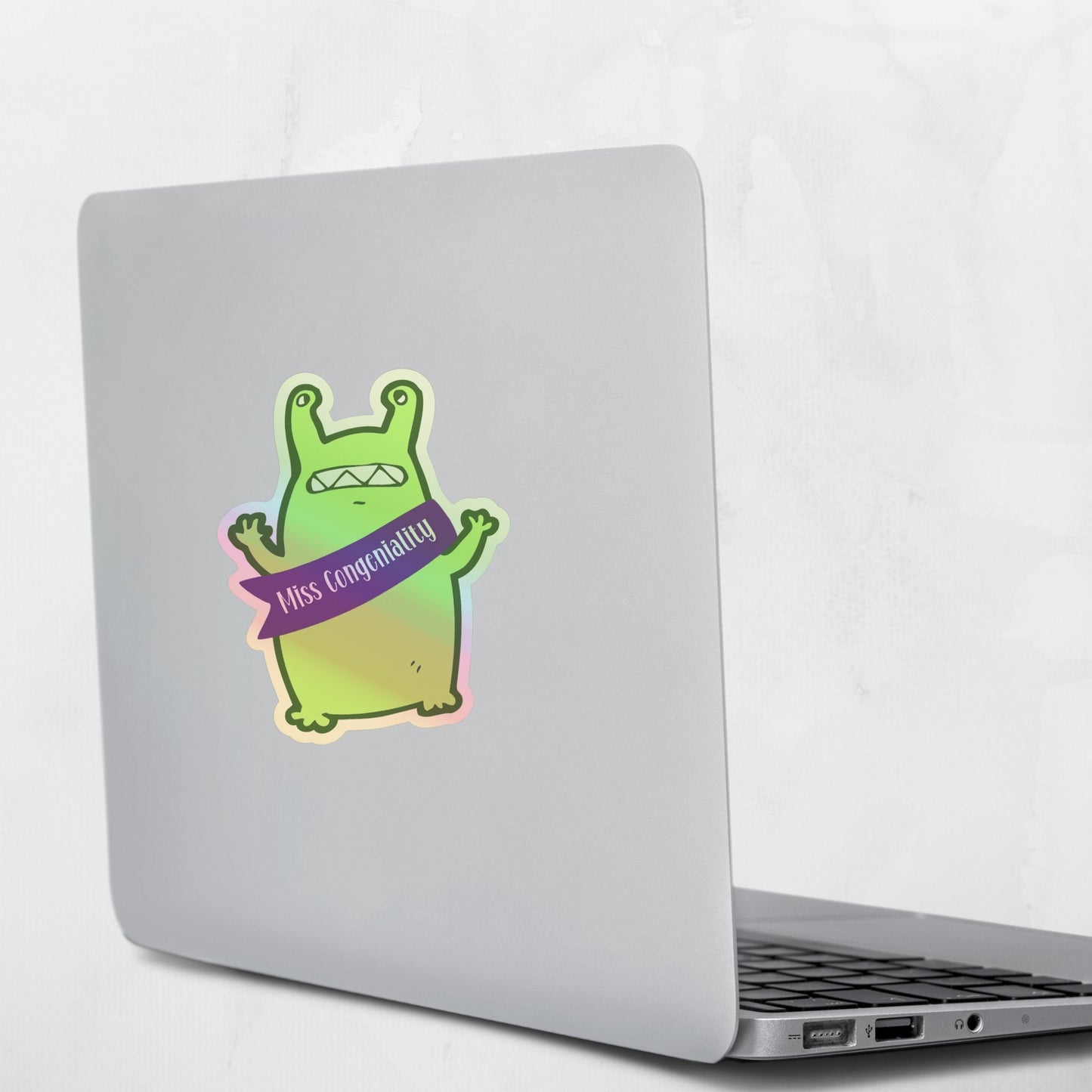 Vinyl Sticker Miss Congeniality Alien Fun and perfect for yourself, your kids, and their friends