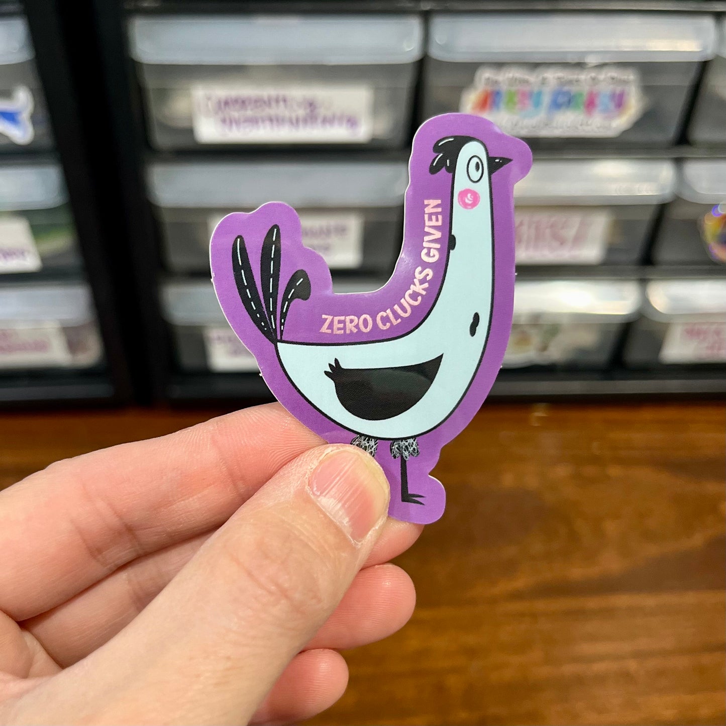 Zero Clucks Given Boho Style Stickers | Funny Chicken Stickers | Chicken SVG